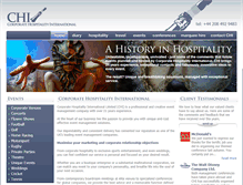 Tablet Screenshot of chihospitality.com